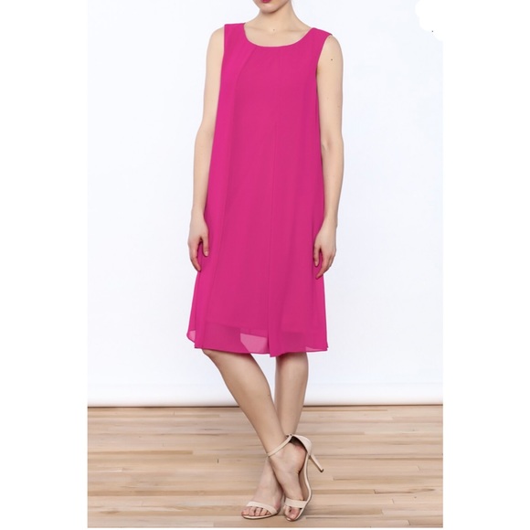 Charlie B Pink Chiffon Dress Size XL - Picture 13 of 13
